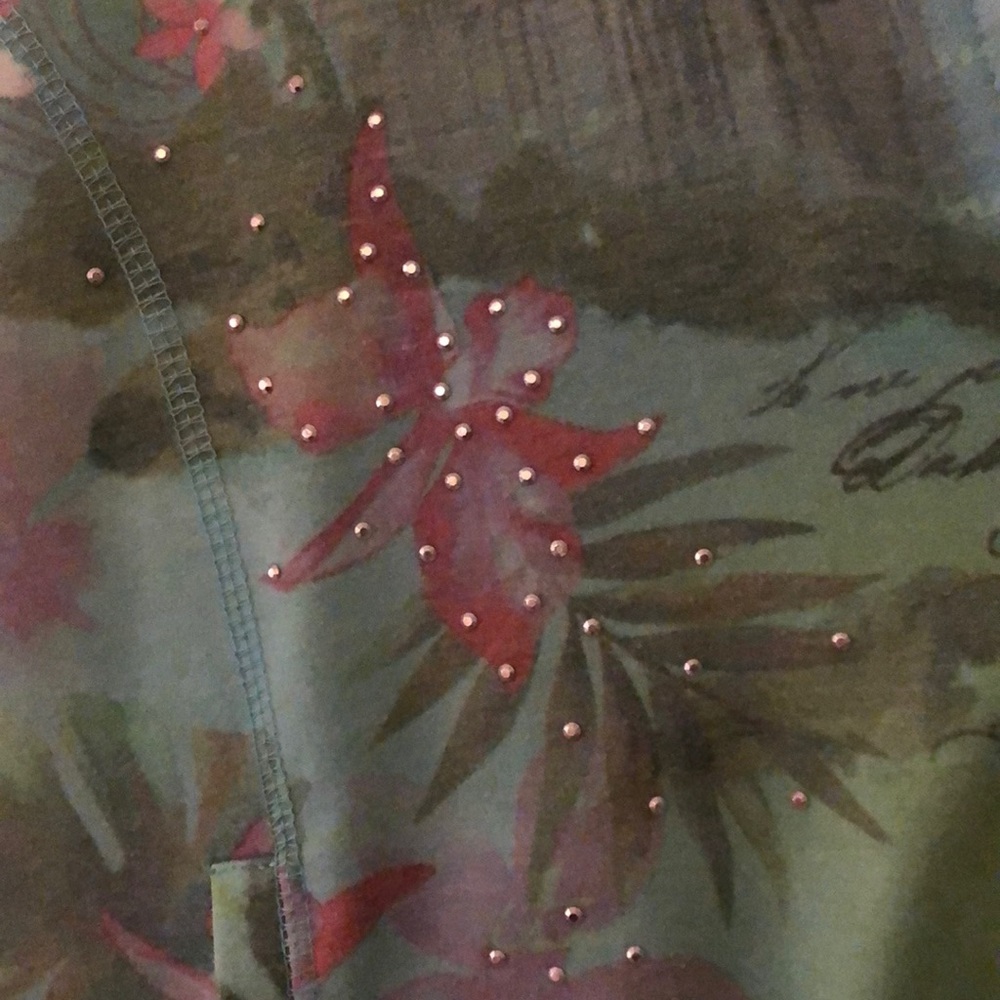 Green Tea short-sleeve tropical hoodie - Picture 6 of 8
